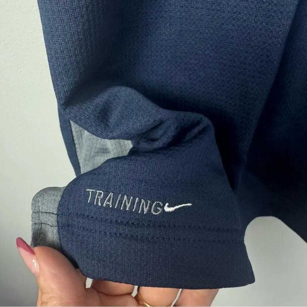 NIKE | Navy Blue & Gray Training Polo Shirt Men’s Size X-Large